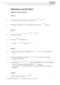 Wiskunde A - vwo 4 - hoofdstuk 2 - oefentoets met uitwerkingen