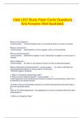   Utah LEO Study Flash Cards Questions And Answers Well Illustrated&period;