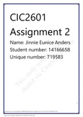 CIC2601 Assignment 2 2021.