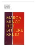 Boekverslag Het bittere kruid, Marga Minco