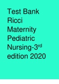 Exam (elaborations) NURS MISC TestBank-Ricci-Maternity-Pediatric-Nursing
