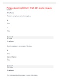 Portage Learning BIO 231 Path 231 exams reviews&comma;100&percnt; CORRECT