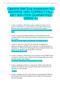 Capstone Med Surg Assessment ALL ANSWERS 100&percnt; CORRECT FALL-2021 SOLUTION GUARANTEED GRADE A&plus;