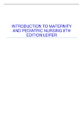 Introduction To Maternity And Pediatric Nursing 8th Edition TEST BANK