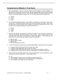 Comprehensive Module 2 Final Exam Part 1 2021 complete exam solution 