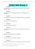 CCOU 202 Exam 1 &vert; VERIFIED SOLUTION