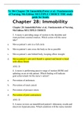 Nr 304 Chapter 28&colon; ImmobilityPotter Et Al&period;&colon; Fundamentals Of Nursing&comma; 9th Edition MULTIPLE CHOICE THE Study Guide For Funds&period;
