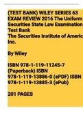 &lbrack;WILEY FINRA SERIES&rsqb; SECURITIES INSTITUTE OF AMERICA