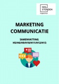 Samenvatting Marketingcommunicatie in 14 stappen H5, H6, H9 t/m H13