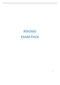 RSK2601 EXAM PACK WITH ANSWERS 2021 