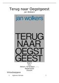 Boekverslag Terug naar Oegstgeest van Jan Wolkers Nederlands