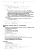 Samenvatting BSM hoofdstuk 1&period;6 &plus; 1&period;7