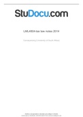 LML4804 - Notes (Summary)