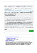 WEEK 1&colon; DATABASES AND GATHERING REQUIREMENTS
