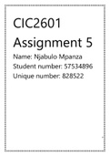 CIC 2601 Assignment 5
