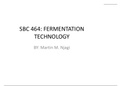 Lecture notes on fermentation biotechnology 