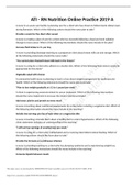 ATI - RN Nutrition Online Practice 2019 