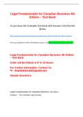 EST BANK 13Legal Fundamentals for Canadian Business 4th Edition u2013