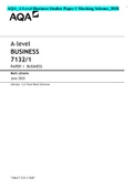 AQA_A Level Business Studies Paper 1 Marking Scheme_2020