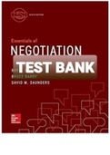 TEST BANK ESSENTIALS OF NEGOTIATION 6TH EDITION Roy J&period; Lewicki&comma; Bruce Barry&comma; David M&period; Saunders