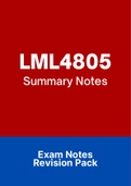 LML4805 - Notes (Summary)