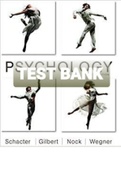 TEST BANK FOR PSYCHOLOGY 4TH EDITION DANIEL SCHATER &lpar;2016&rpar;