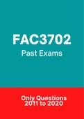 FAC3702 - Exam Questions PACK (2011-2020)