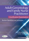 Adult-Gerontology and Family Nurse Practitioner Certification Examination (dunphy) FULL PDF
