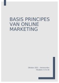 Antwoorden Basis principes van online marketing - Google digitale werkplaats 