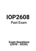 IOP2608 - Exam Prep. Questions (2016-2020) 