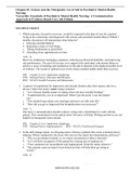 Exam &lpar;elaborations&rpar; Essentials of Psychiatric Mental Health Nursing 4th Edition Varcarolis Nursing Test Bank&period; 