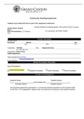 NRS 428VN Topic 5 Assignment; Community Teaching Experience Approval Form