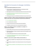 Test Bank for Economics for Managers 2nd Edition Part 1