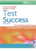 Test-Taking Techniques for Beginning Nursing Students Sixth Edition by Patrick  M&period; Nugent &comma; Barbara A&period; Vitale