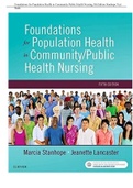 Foundations for Population Health in Community Public Health Nursing 5th Edition Stanhope Testbank