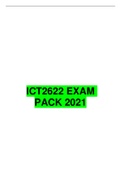 ICT2622 EXAM PACK 2020 WITH ANSWERS 100% GRADED 