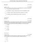 Exam (elaborations) STATISTICS BEC1 Statistics Final Exam Solutions WGU
