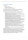 Samenvatting Communicatie Handboek