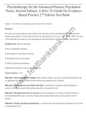 Psychotherapy for the Advanced Practice Psychiatric Nurse&lowbar;2nd Edition &vert; Wheeler TB Psychotherapy for the Advanced Practice Psychiatric Nurse Test Bank&period;