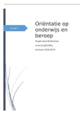 Oriëntatie op beroep en onderwijs 1.1 - Lerarenopleiding Hogeschool Rotterdam