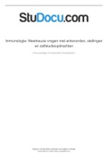 Samenvatting immunologie (2de bachelor BWM)