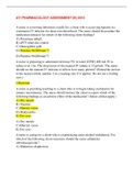 ATI PHARMACOLOGY ASSESSMENT &lpar;B&rpar; 2019