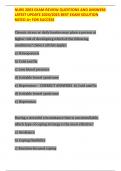 NURS 2003 EXAM REVIEW QUESTIONS AND ANSWERS LATEST UPDATE 2024&sol;2025 BEST EXAM SOLUTION RATED A&plus; FOR SUCCESS