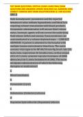 TEST BANK QUESTIONS CRITICAL EXAM 3 AND FINAL EXAM QUESTIONS AND ANSWERS UPDATE 2024&sol;2025 ALL ANSWERS 100&percnt; CORRECT VERIFIED BEST EXAM SOLUTION RATED A&plus; FOR SUCCESS