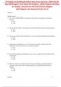 Test Bank For Principles of Auditing & Other Assurance Services &lpar;2024&rpar; 23rd Edition By Ray Whittington &lpar;All Chapters&comma; 100&percnt; Original Verified&comma; A&plus; Grade&rpar; 