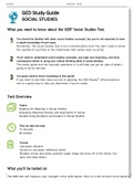 GED Study Guide SOCIAL STUDIES- CERTIFIED