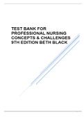 Test Bank Professional Nursing Concepts & Challenges&comma; 9th Edition&comma; Beth Black