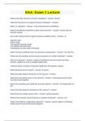DAA&colon; Exam 1 Lecture Questions & Answers