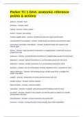 Parker Tri 1 DAA&colon; anatomic reference points & actions questions and answers