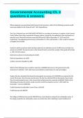 Governmental Accounting Ch&period; 4 questions & answers&period;